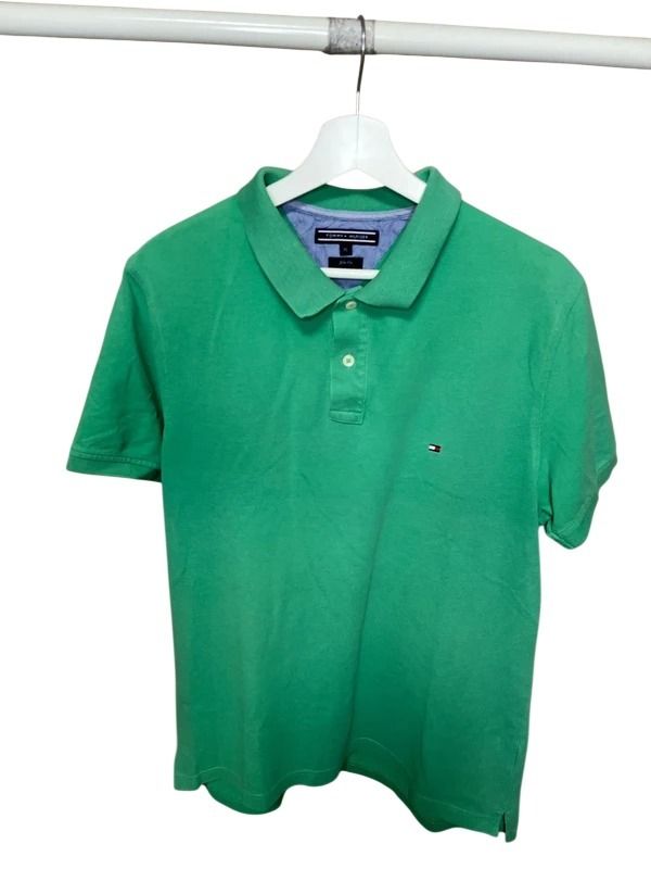 Tommy Hilfiger Green Polo Shirt #B3
